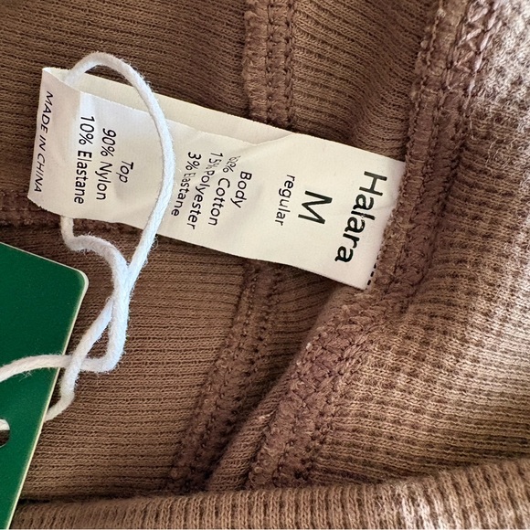 NWT HALARA Brown High-Rise Cargo Jogger Pants - Picture 14 of 14